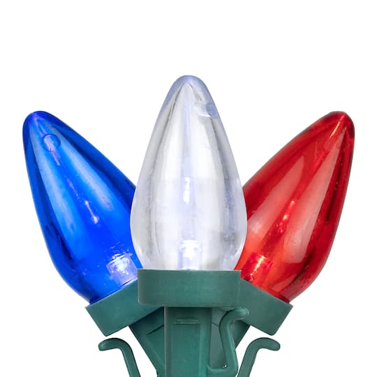 16ft. Patriotic LED C7 Christmas Lights, 25ct.
